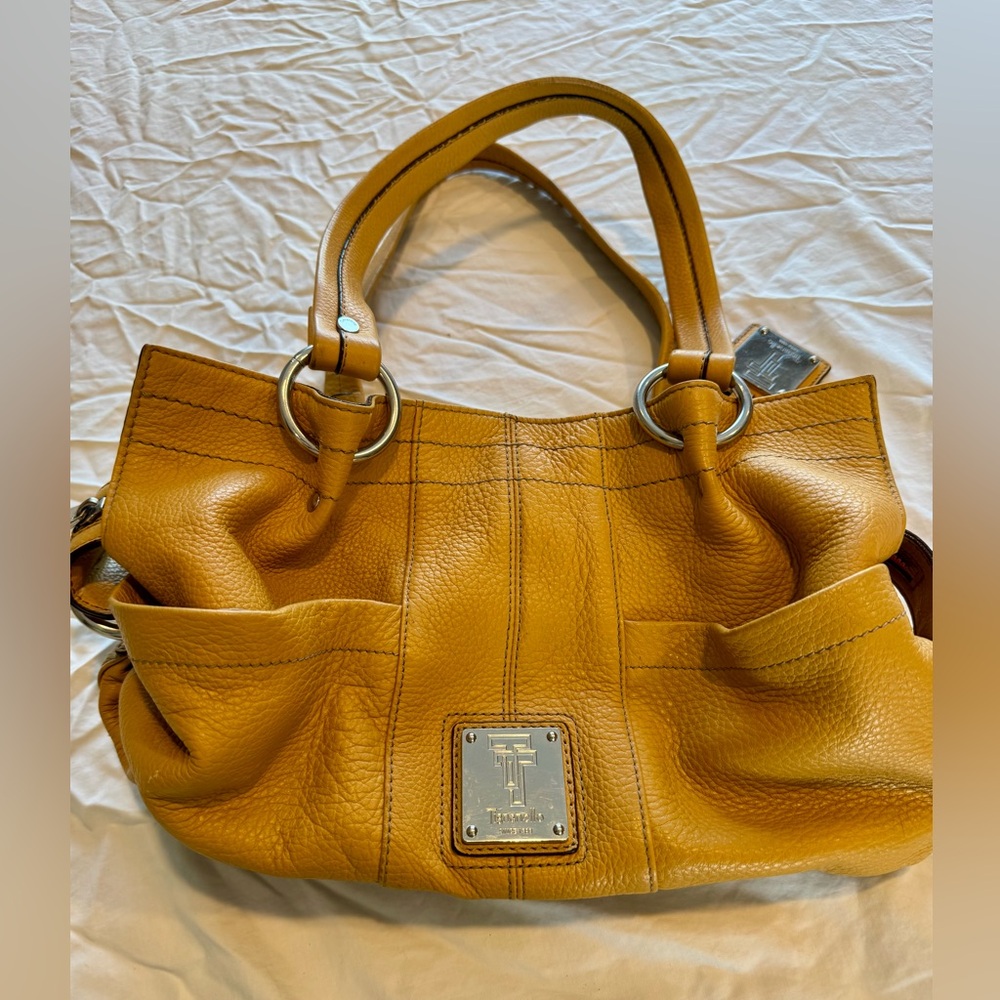 Tignanello Leather Yellow Leather Purse